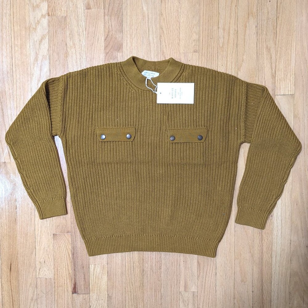 SOLD - SÉZANE Caleb Jumper in Brown Gold Size S (NEW WITH TAGS)